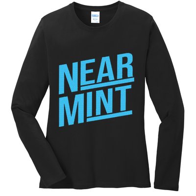 Near Mint Grade Funny Baseball Card Collector Trading Cards Ladies Long Sleeve Shirt