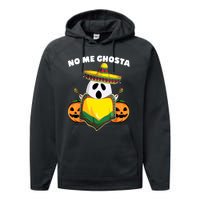 No Me Ghosta Gusta Funny Mexican Halloween Performance Fleece Hoodie