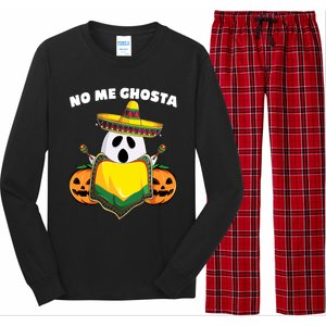 No Me Ghosta Gusta Funny Mexican Halloween Long Sleeve Pajama Set