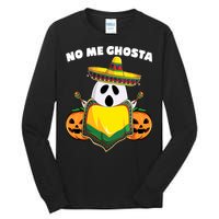 No Me Ghosta Gusta Funny Mexican Halloween Tall Long Sleeve T-Shirt