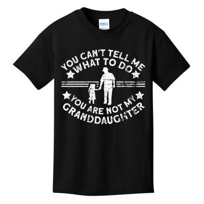 Not My Granddaughter  Grandpa  Grandpa Kids T-Shirt