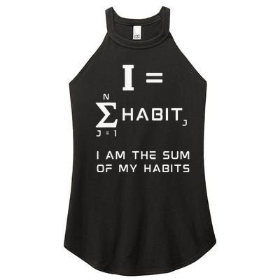 Next Mountain Habits Equation (I Am The Sum Of My Habits) Women’s Perfect Tri Rocker Tank