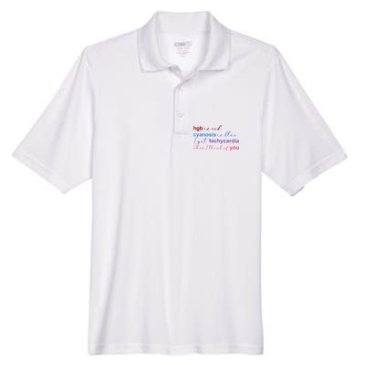 Nurse Medical Humor Poem Valentines Day Men's Origin Performance Piqué Polo