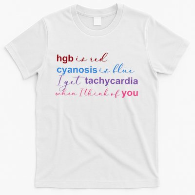 Nurse Medical Humor Poem Valentines Day T-Shirt