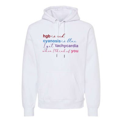 Nurse Medical Humor Poem Valentines Day Premium Hoodie