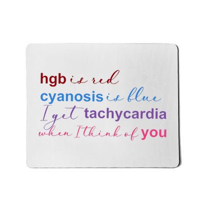 Nurse Medical Humor Poem Valentines Day Mousepad