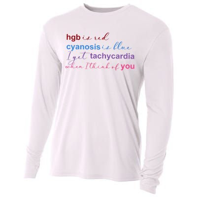 Nurse Medical Humor Poem Valentines Day Cooling Performance Long Sleeve Crew