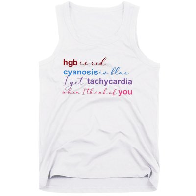 Nurse Medical Humor Poem Valentines Day Tank Top