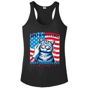 Not Miserable Happy Childless Cat Lady For Pet Owner Women Ladies PosiCharge Competitor Racerback Tank