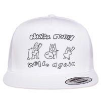 Nuclear Monkey Hello Again Flat Bill Trucker Hat