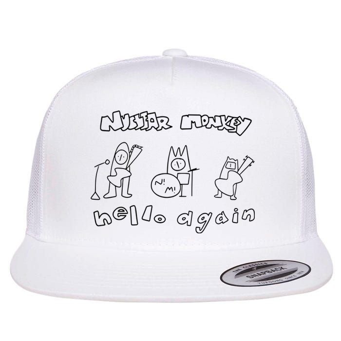 Nuclear Monkey Hello Again Flat Bill Trucker Hat