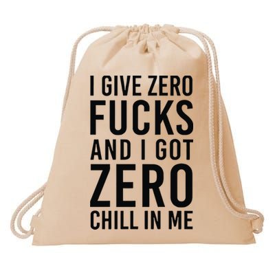 Nicki Minaj I Give Zero Fuck And I Got Zero Chill In Me Drawstring Bag