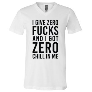 Nicki Minaj I Give Zero Fuck And I Got Zero Chill In Me V-Neck T-Shirt