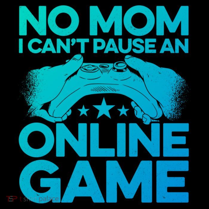No Mom I Cant Pause An Online Game Video Gamer Geek Pc Nerd Gift Flexfit Unipanel Trucker Cap