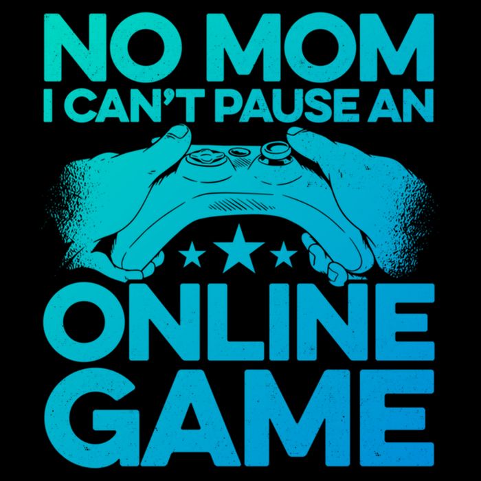 No Mom I Cant Pause An Online Game Video Gamer Geek Pc Nerd Gift 7-Panel Snapback Hat