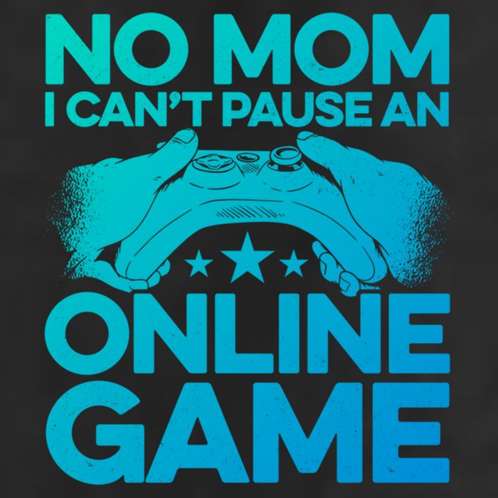 No Mom I Cant Pause An Online Game Video Gamer Geek Pc Nerd Gift Trucker Hat