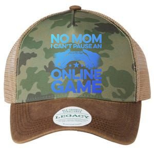 No Mom I Cant Pause An Online Game Video Gamer Geek Pc Nerd Gift Legacy Tie Dye Trucker Hat