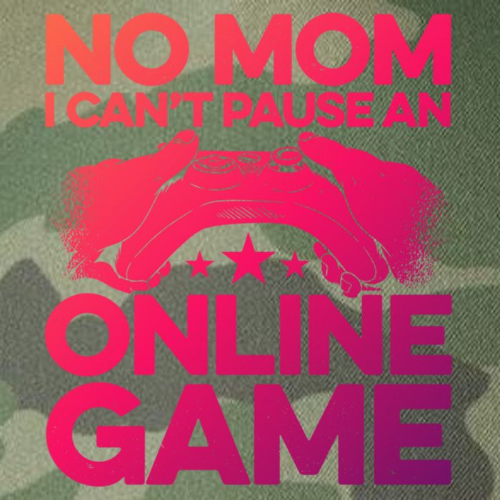 No Mom I Cant Pause An Online Game Video Gamer Geek Pc Nerd Gift Legacy Tie Dye Trucker Hat