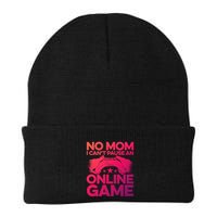 No Mom I Cant Pause An Online Game Video Gamer Geek Pc Nerd Gift Beanie
