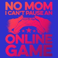 No Mom I Cant Pause An Online Game Video Gamer Geek Pc Nerd Gift Pom Pom 12in Knit Beanie