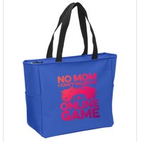 No Mom I Cant Pause An Online Game Video Gamer Geek Pc Nerd Gift Zip Tote Bag