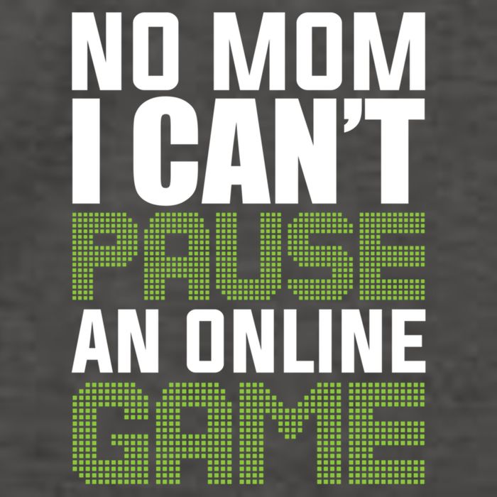 No Mom I Cant Pause An Online Game! Gocker Game! Gift Vector Backpack