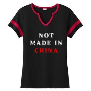 Not Made In China Ladies Halftime Notch Neck Tee