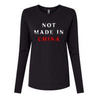 Not Made In China Womens Cotton Relaxed Long Sleeve T-Shirt