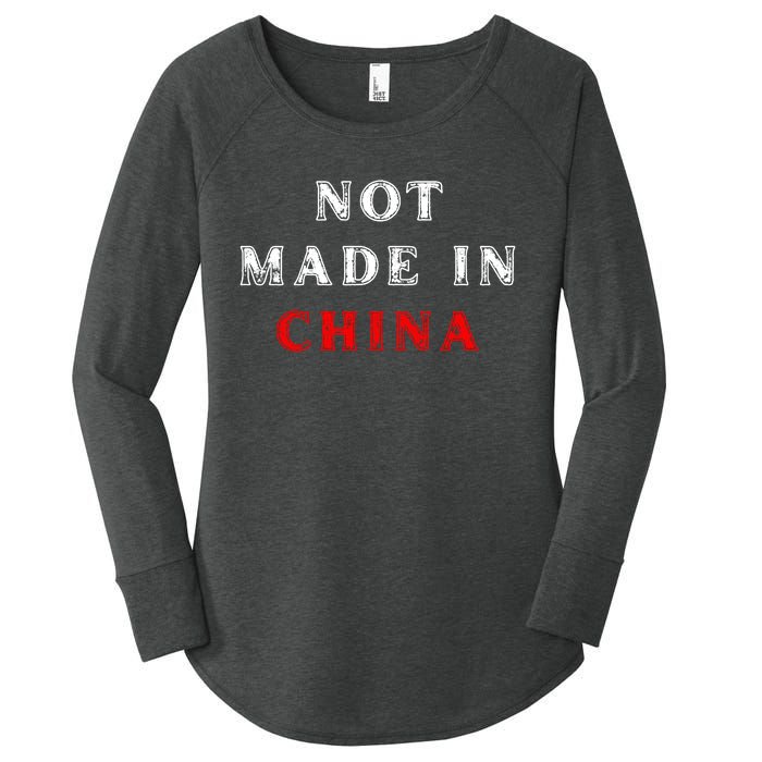 Not Made In China Women's Perfect Tri Tunic Long Sleeve Shirt