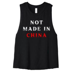 Not Made In China Women's Racerback Cropped Tank