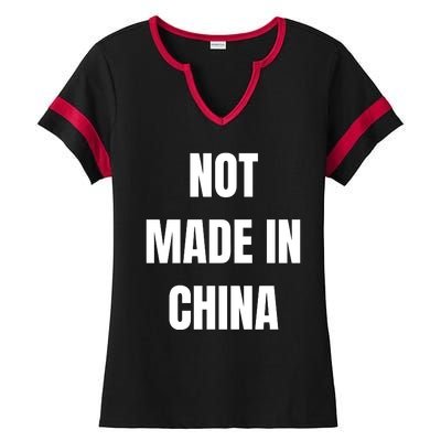 NOT MADE IN CHINA Ladies Halftime Notch Neck Tee