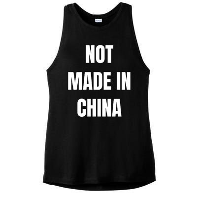 NOT MADE IN CHINA Ladies PosiCharge Tri-Blend Wicking Tank