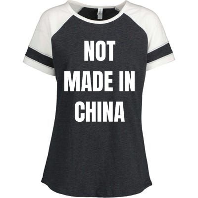 NOT MADE IN CHINA Enza Ladies Jersey Colorblock Tee