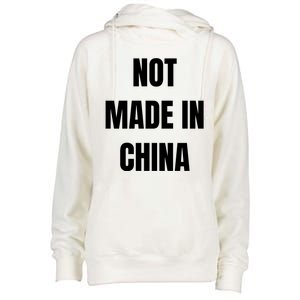 NOT MADE IN CHINA Womens Funnel Neck Pullover Hood