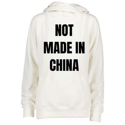 NOT MADE IN CHINA Womens Funnel Neck Pullover Hood