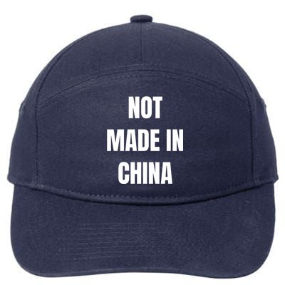 NOT MADE IN CHINA 7-Panel Snapback Hat