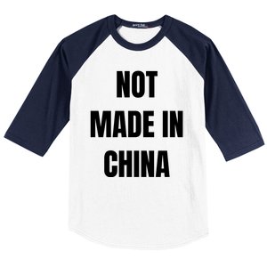 NOT MADE IN CHINA Baseball Sleeve Shirt