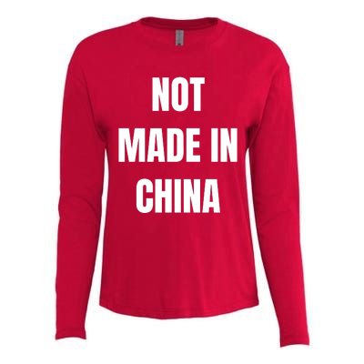 NOT MADE IN CHINA Womens Cotton Relaxed Long Sleeve T-Shirt