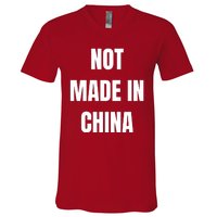 NOT MADE IN CHINA V-Neck T-Shirt