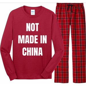 NOT MADE IN CHINA Long Sleeve Pajama Set