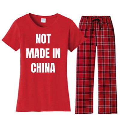 NOT MADE IN CHINA Women's Flannel Pajama Set