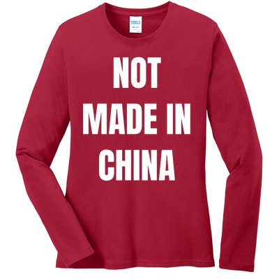 NOT MADE IN CHINA Ladies Long Sleeve Shirt