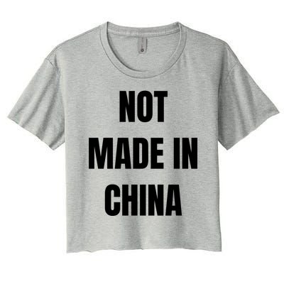 NOT MADE IN CHINA Women's Crop Top Tee