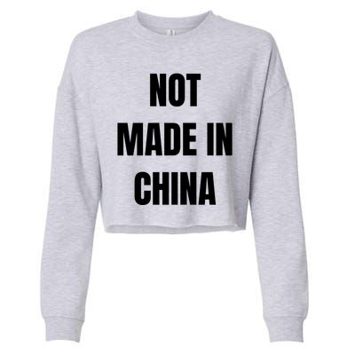 NOT MADE IN CHINA Cropped Pullover Crew