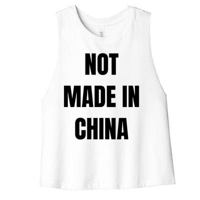 NOT MADE IN CHINA Women's Racerback Cropped Tank