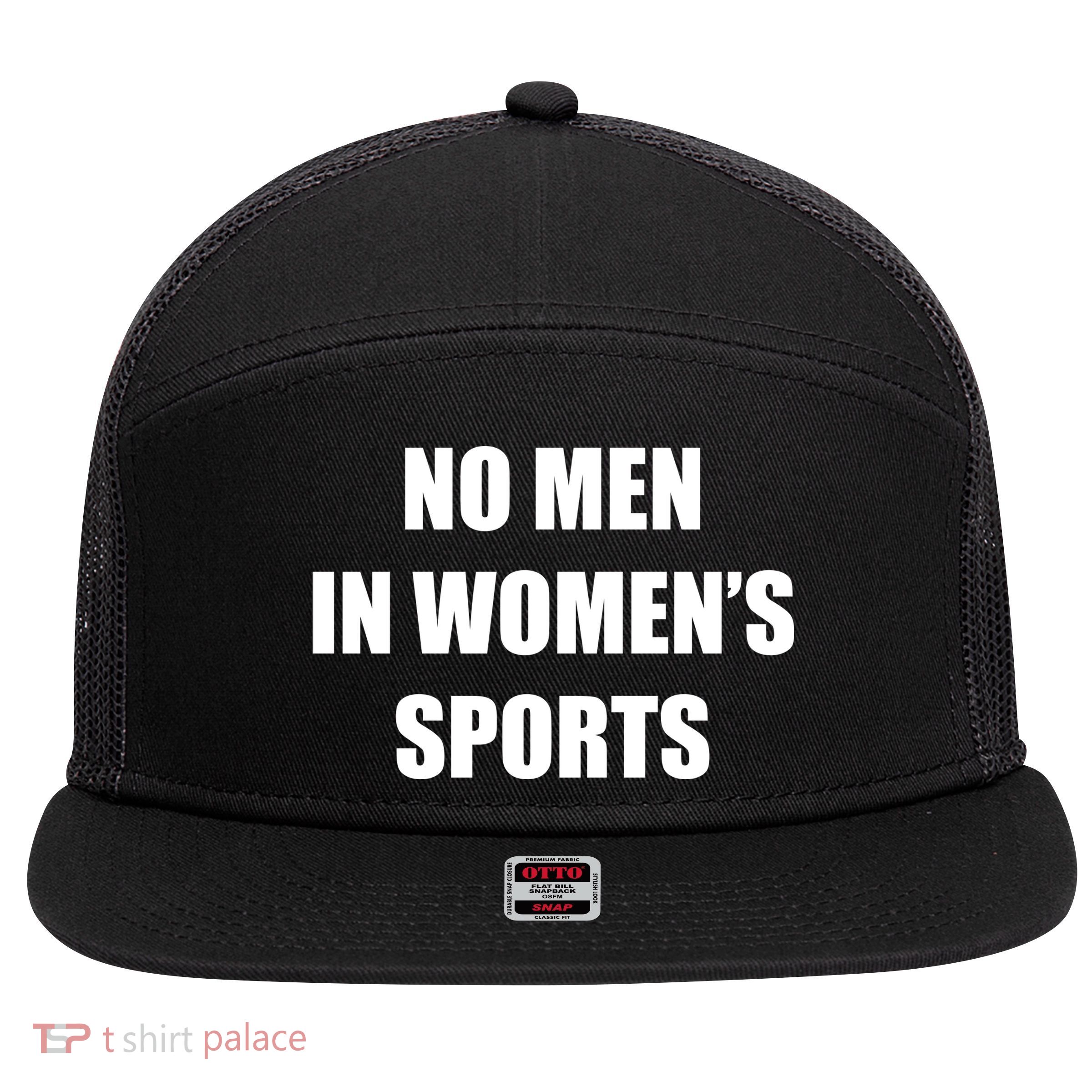 No M.E.N In Women Sports 7 Panel Mesh Trucker Snapback Hat