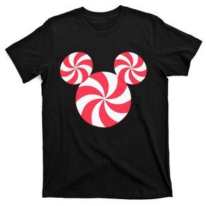 New Mickey Icon Christmas Peppermint Candy Holiday T-Shirt