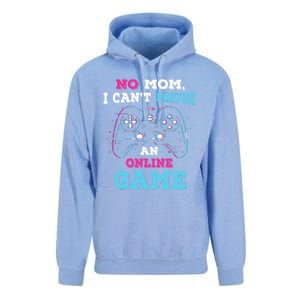 No Mom I Cant Pause An Online Game And Gaming Gift Unisex Surf Hoodie