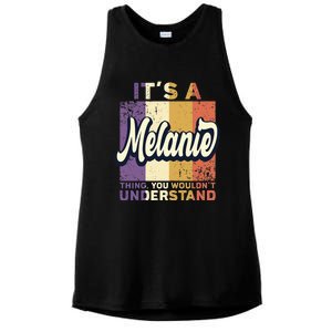 Name Melanie ItS A Melanie Thing Ladies PosiCharge Tri-Blend Wicking Tank