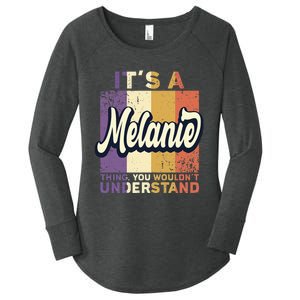 Name Melanie ItS A Melanie Thing Women's Perfect Tri Tunic Long Sleeve Shirt